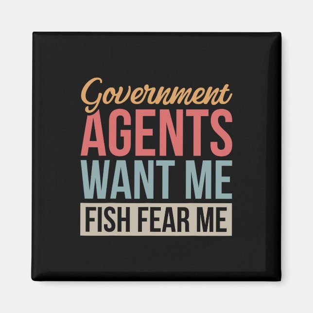 Regierungsagenten wollen, dass ich Fisch fürchte m Magnet (Vorne)