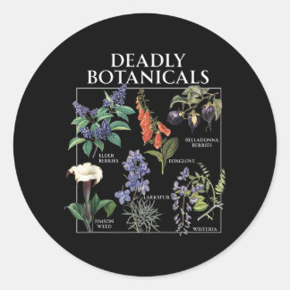 Regierungsbehörde Botanicals Herbologie Blume Runder Aufkleber