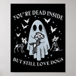 Regierungsbehörde drinnen, aber liebt Hunde lustig Poster