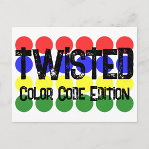 Regierungsedition Twisted Color Code Serie Alien Feiertagspostkarte