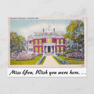 Regierungsgebäude, Annapolis, Maryland Postkarte