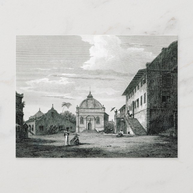 Regierungsgebäude in Malacca Postkarte (Vorderseite)