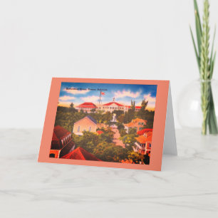 Regierungsgebäude, Nassau, Vintages Foto Bahamas Karte