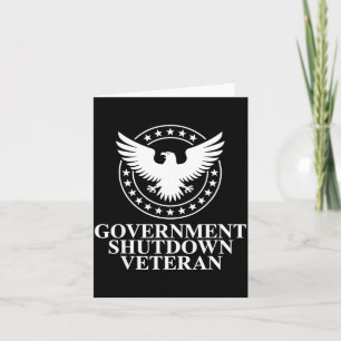 Regierungsstillstand Veteran Adler Patriotisch Lit Karte