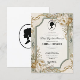 Regimezeit Florals Bridgerton Brautparty Invit Einladung