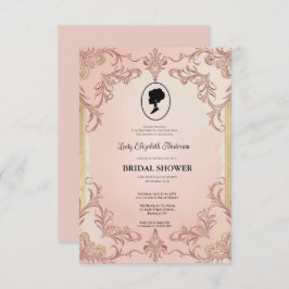 Regimezeit Florals Bridgerton Brautparty Invit Einladung