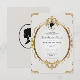 Regimezeit Florals Bridgerton Brautparty Invit Einladung