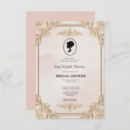 Regimezeit Florals Bridgerton Brautparty Invit Einladung