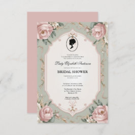 Regimezeit Florals Bridgerton Brautparty Invit Einladung