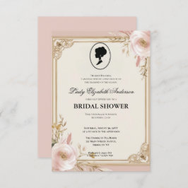 Regimezeit Florals Bridgerton Brautparty Invit Einladung