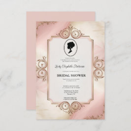 Regimezeit Florals Bridgerton Brautparty Invit Einladung