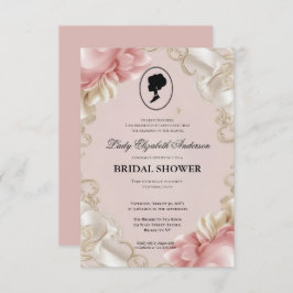 Regimezeit Florals Bridgerton Brautparty Invit Einladung