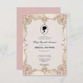 Regimezeit Florals Bridgerton Brautparty Invit Einladung