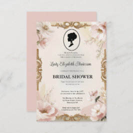 Regimezeit Florals Bridgerton Brautparty Invit Einladung