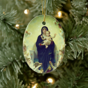 Regina Angelorum - William-Adolphe Bouguereau Keramik Ornament
