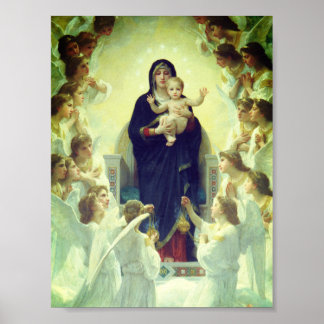 Regina Angelorum - William-Adolphe Bouguereau Poster
