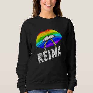 Regina Queen Lgbtq Gay Pride Flag Lipno Rainbow Me Sweatshirt