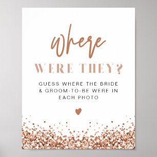 REGINA Rose Gold Sequins wo sie unterschrieben hab Poster