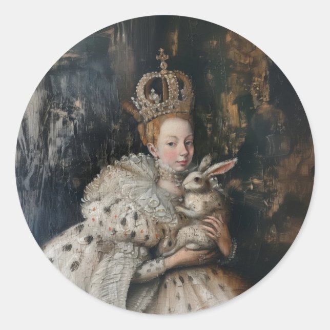 Regina - Round Stickers for Stationery (Vorderseite)