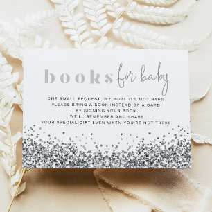 REGINA Silver Glitzer Sequins Bücher für die Kinde Einladung