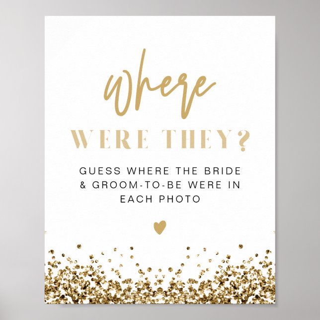 REGINA Yellow Gold Glitzer wo sie unterschrieben h Poster (Vorne)