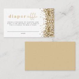 REGINA Yellow Gold Sequins Diaper Raffekarte Platzkarte