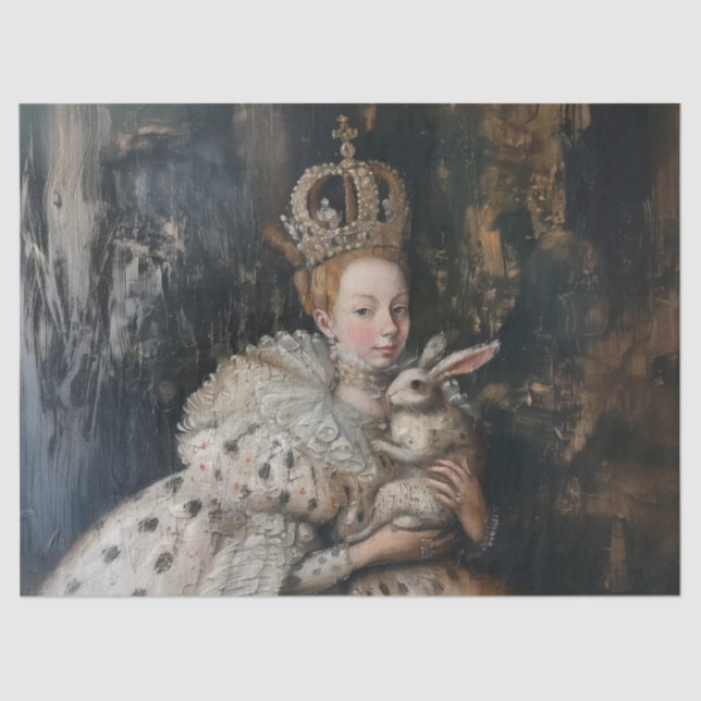 Regina - Zierpapier für Ölgemälde Seidenpapier (Vorderseite)