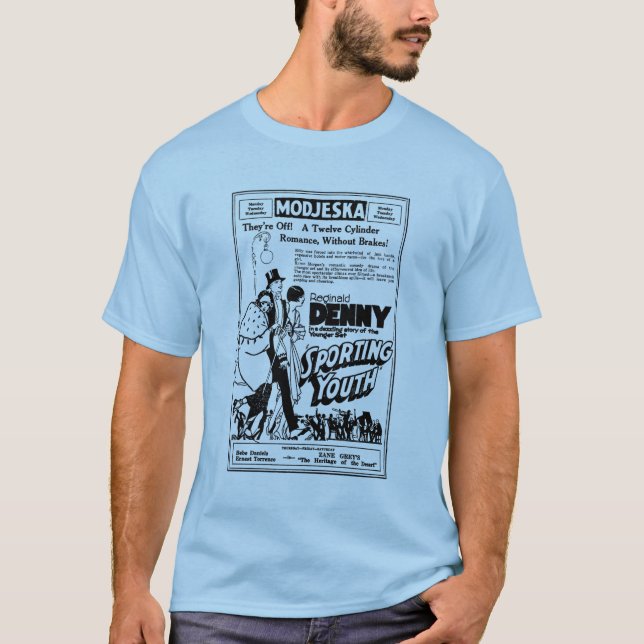 Reginald Denny zur Schau tragendes T-Shirt (Vorderseite)