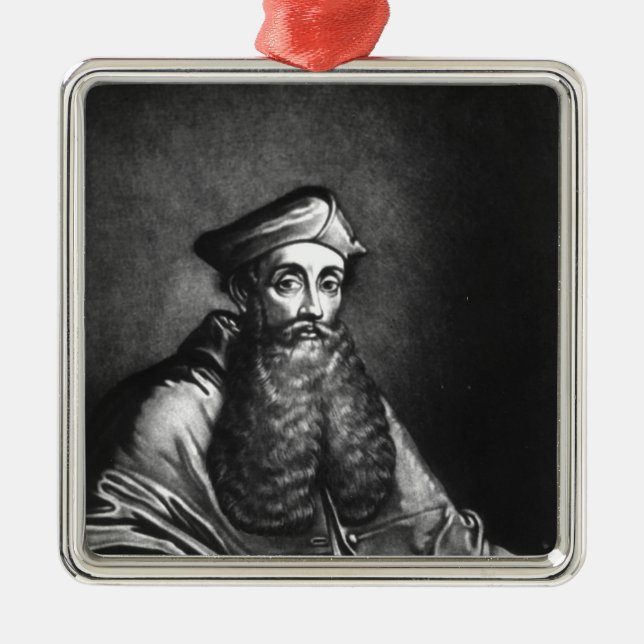 Reginald Pole Illustration Ornament Aus Metall (Vorne)