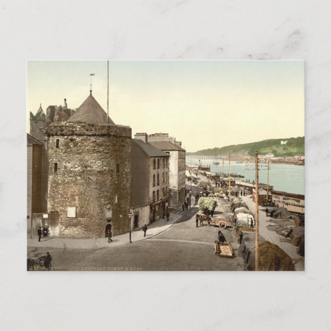 Reginald Tower und Quay, Landkreis Waterford Postkarte (Vorderseite)
