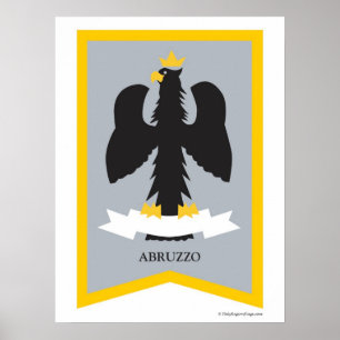 Region Abruzzos Abruzzen Italien Plakat