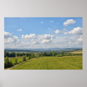 Region Auvergne im Zentralmassiv Frankreichs Poster