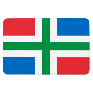 Region Groningen-Flaggen Niederlande Magnet
