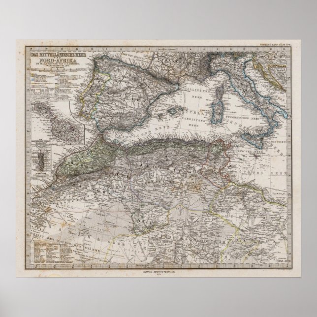 Region Nordafrika Poster (Vorne)