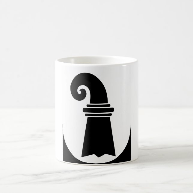 Region Schweiz Kanton Basel Stadt Flagge Kaffeetasse (Mittel)