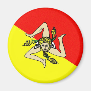 Region Sizilien Flagge italy sicilia Landkreis Magnet