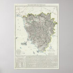 Region von Toskana Italien Poster