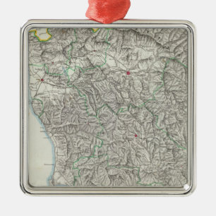 Region von Toskana Italien Silbernes Ornament