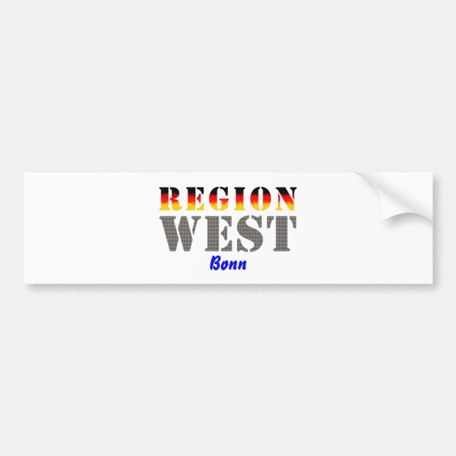 Region West - Bonn Autoaufkleber (Vorne)