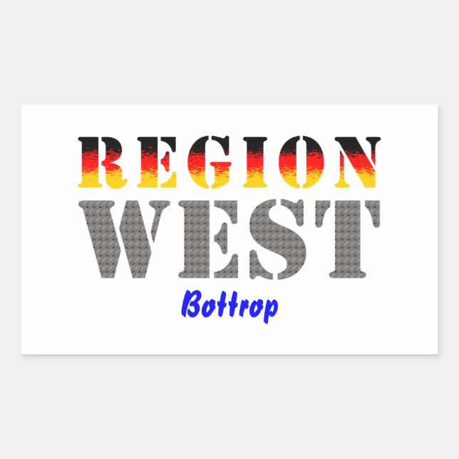 Region West - Bottrop Rechteckiger Aufkleber (Vorderseite)