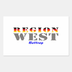 Region West - Bottrop Rechteckiger Aufkleber