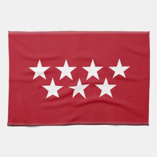 (Regionale) Flagge Madrids Spanien Küchentuch