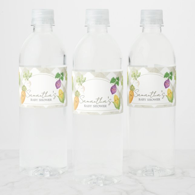 Regionaler Babyshower Wasserflaschenetikett (Flaschen)