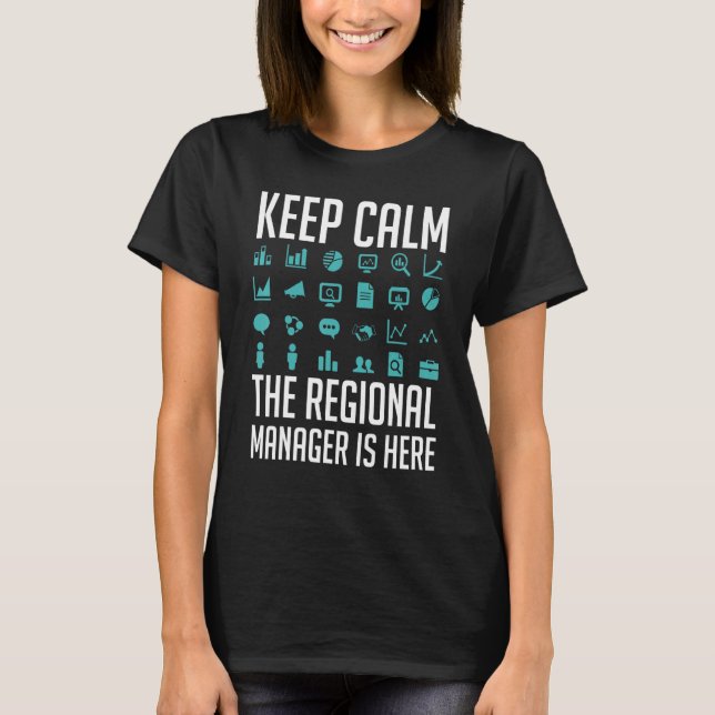 Regionaler Manager Assistent der Geschäftsleitung  T-Shirt (Vorderseite)
