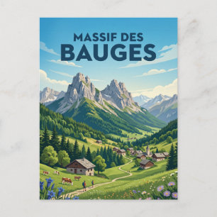 Regionaler Naturpark Massif des Bauges Frankreich Postkarte