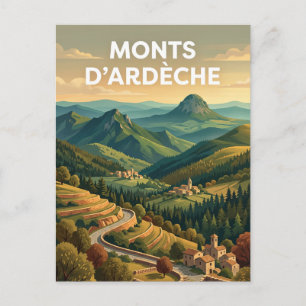 Regionaler Naturpark Monts d'Ardèche Frankreich Postkarte