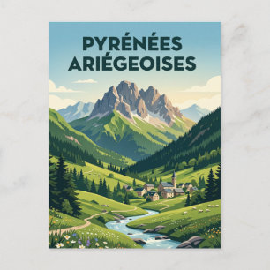 Regionaler Naturpark Pyrenäen Ariegeoises Frankrei Postkarte