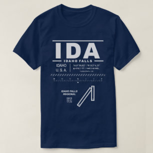 Regionalflughafen Idaho Falls IDA T-Shirt