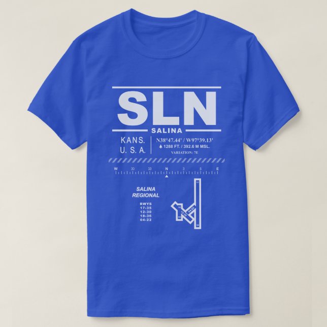 Regionalflughafen Salina SLN T - Shirt (Design vorne)