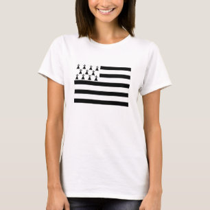 Regionsflagge Bretagne Bretagne Frankreich T-Shirt